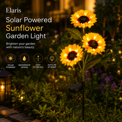 Elaris Solar Powered Sunflower Garden Light