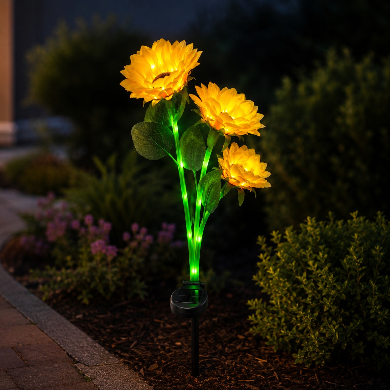 Elaris Solar Powered Sunflower Garden Light