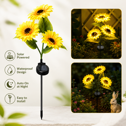 Elaris Solar Powered Sunflower Garden Light